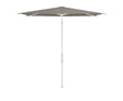 Glatz Parasol Twist Modèle 2023 210x250cm 461 Taupe Alu laqué blanc mate