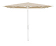 Glatz Parasol Twist Modèle 2023 240x240cm 422 Cream Alu laqué blanc mate