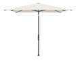 Glatz Parasol Twist Modèle 2023 240x240cm 453 Vanilla Alu laqué anthracite