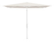 Glatz Parasol Twist Modèle 2023 240x240cm 453 Vanilla Alu laqué blanc mate