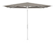 Glatz Parasol Twist Modèle 2023 240x240cm 461 Taupe Alu laqué blanc mate