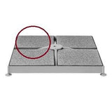 Glatz Set de 8 dalles béton décor granite 40x40x4cm (env. 115kg) 