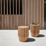 Gloster Arbor Stool Teak / Side Table - Table basse Ø34cm h:42.5cm 