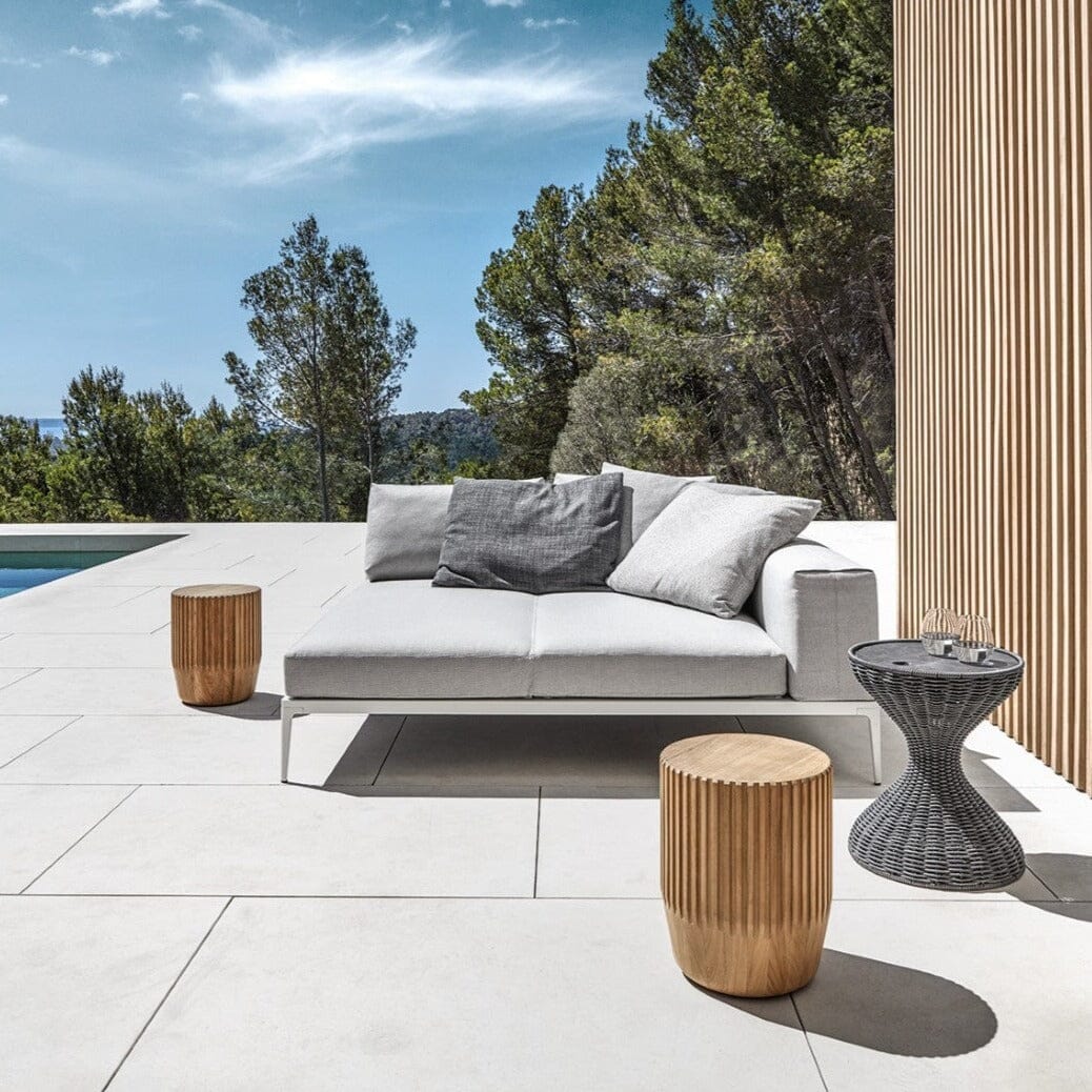 Gloster Arbor Stool Teak / Side Table - Table basse Ø34cm h:42.5cm 