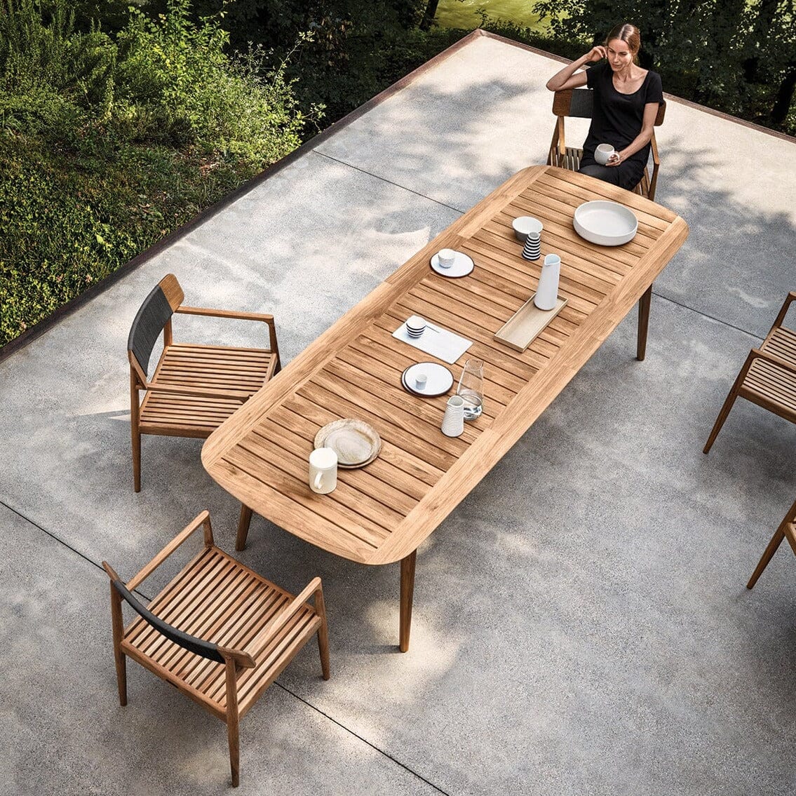 Gloster Archi Fauteuil repas avec accoudoirs 