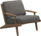 Gloster Bay Fauteuil club - Lounge Chair (Anthracite Sling) Grade B (OP) Fife Rainy Grey 0044 