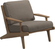Gloster Bay Fauteuil club - Lounge Chair (Anthracite Sling) Grade D (ST) Ravel Dune 0118 