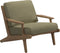 Gloster Bay Fauteuil club - Lounge Chair (Sepia Sling) 