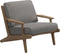 Gloster Bay Fauteuil club - Lounge Chair (Sepia Sling) Grade B (OP) Fife Canvas Grey 0032 