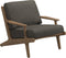 Gloster Bay Fauteuil club - Lounge Chair (Sepia Sling) Grade B (OP) Fife Platinum 0042 