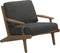 Gloster Bay Fauteuil club - Lounge Chair (Sepia Sling) Grade B (WR) Blend Coal 0144 