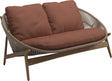 Gloster Bora Canapé 2 places Teck / Wicker Sorrel Grade B (WR) Blend Clay 0143 