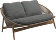 Gloster Bora Canapé 2 places Teck / Wicker Sorrel Grade B (WR) Blend Fog 0145 