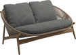 Gloster Bora Canapé 2 places Teck / Wicker Sorrel Grade C (OP) Lopi Charcoal 0132 