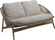 Gloster Bora Canapé 2 places Teck / Wicker Sorrel Grade C (OP) Lopi Marble 0134 
