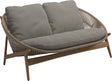 Gloster Bora Canapé 2 places Teck / Wicker Sorrel Grade C (OP) Robben Grey 0085 
