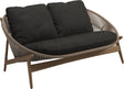 Gloster Bora Canapé 2 places Teck / Wicker Sorrel Grade D (ST) Ravel Sable 0120 