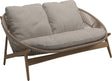 Gloster Bora Canapé 2 places Teck / Wicker Sorrel Grade D (ST) Wave Buff 0125 