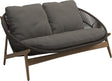 Gloster Bora Canapé 2 places Teck / Wicker Umber Grade B (OP) Fife Nickel 0039 
