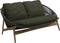 Gloster Bora Canapé 2 places Teck / Wicker Umber Grade B (OP) Fife Olive 0041 