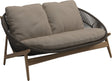 Gloster Bora Canapé 2 places Teck / Wicker Umber Grade B (WR) Blend Sand 0147 