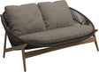 Gloster Bora Canapé 2 places Teck / Wicker Umber Grade D (ST) Ravel Dune 0118 