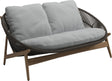Gloster Bora Canapé 2 places Teck / Wicker Umber Grade D (ST) Tuck Dust 0158 