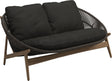 Gloster Bora Canapé 2 places Teck / Wicker Umber Grade D (ST) Tuck Sable 0123 