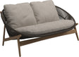 Gloster Bora Canapé 2 places Teck / Wicker Umber Grade D (ST) Wave Buff 0125 