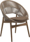 Gloster Bora Dining chair - Fauteuil repas Teck / Wicker Sorrel Grade D (ST) Ravel Ginger 0119 