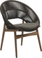 Gloster Bora Dining chair - Fauteuil repas Teck / Wicker Umber Grade B (OP) Fife Vesterhav Sand 0048 