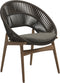 Gloster Bora Dining chair - Fauteuil repas Teck / Wicker Umber Grade D (ST) Tuck Truflfle 0124 