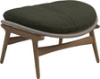 Gloster Bora Repose-pieds Ottoman Teck / Wicker Sorrel Grade B (OP) Fife Olive 0041 