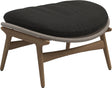 Gloster Bora Repose-pieds Ottoman Teck / Wicker Sorrel Grade D (ST) Tuck Sable 0123 