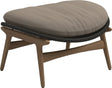 Gloster Bora Repose-pieds Ottoman Teck / Wicker Umber Grade B (WR) Blend Sand 0147 