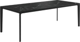 Gloster Carver Table 100cm x 220cm Ceramic Dining Table Meteor / Nero Ceramic 