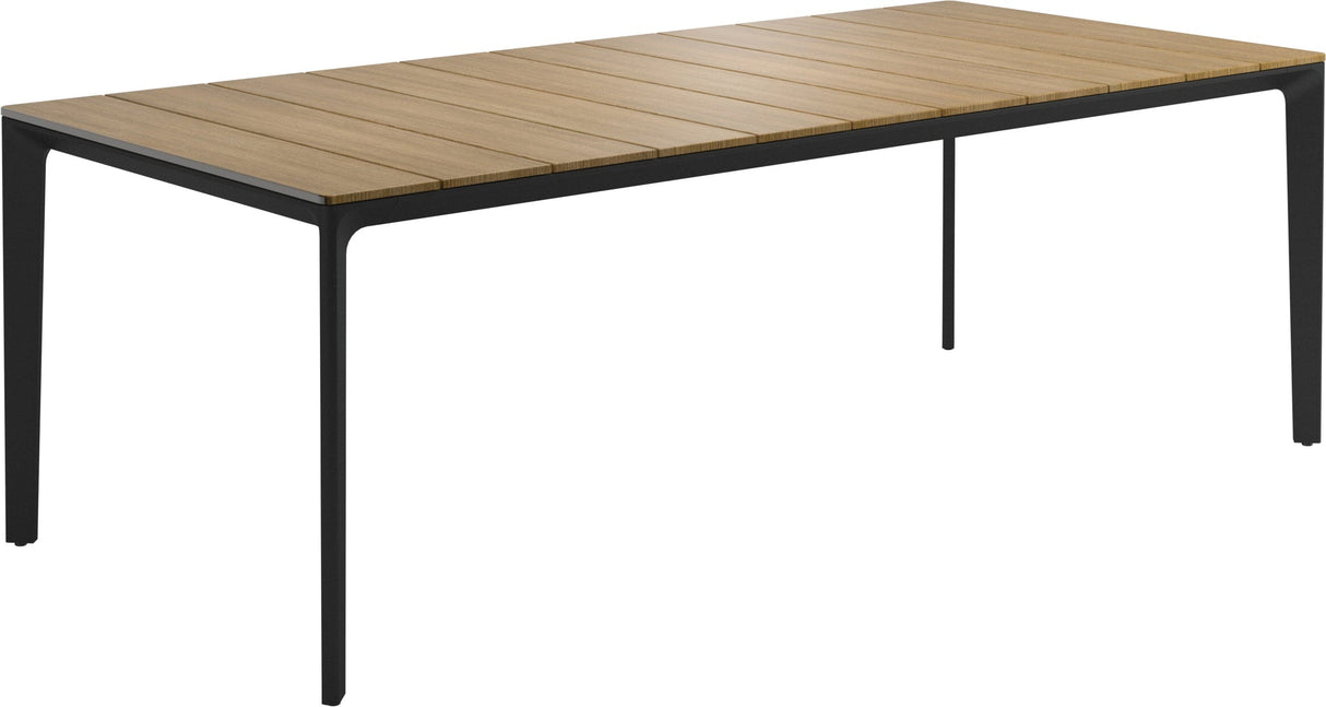 Gloster Carver Table 100cm x 220cm Teak Dining Table Meteor / Teak 