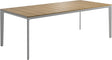 Gloster Carver Table 100cm x 220cm Teak Dining Table White / Teak 