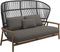 Gloster Fern High Back 2-Seater Sofa - Canapé 2 places Haut dossier Meteor / Raven Grade B (OP) Fife Nickel 0039 