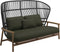 Gloster Fern High Back 2-Seater Sofa - Canapé 2 places Haut dossier Meteor / Raven Grade B (OP) Fife Olive 0041 