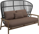 Gloster Fern High Back 2-Seater Sofa - Canapé 2 places Haut dossier Meteor / Raven Grade B (OP) Fife Salmon 0045 