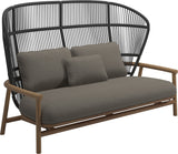Gloster Fern High Back 2-Seater Sofa - Canapé 2 places Haut dossier Meteor / Raven Grade B (OP) Fife Vesterhav Sand 0048 