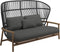 Gloster Fern High Back 2-Seater Sofa - Canapé 2 places Haut dossier Meteor / Raven Grade B (WR) Blend Coal 0144 