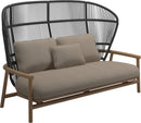 Gloster Fern High Back 2-Seater Sofa - Canapé 2 places Haut dossier Meteor / Raven Grade B (WR) Blend Sand 0147 