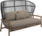 Gloster Fern High Back 2-Seater Sofa - Canapé 2 places Haut dossier Meteor / Raven Grade B (WR) Blend Sand 0147 