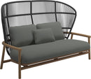 Gloster Fern High Back 2-Seater Sofa - Canapé 2 places Haut dossier Meteor / Raven Grade C (OP) Lopi Charcoal 0132 
