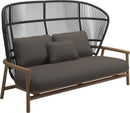Gloster Fern High Back 2-Seater Sofa - Canapé 2 places Haut dossier Meteor / Raven Grade C (OP) Robben Charcoal 0083 
