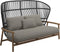 Gloster Fern High Back 2-Seater Sofa - Canapé 2 places Haut dossier Meteor / Raven Grade C (OP) Robben Grey 0085 