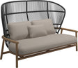 Gloster Fern High Back 2-Seater Sofa - Canapé 2 places Haut dossier Meteor / Raven Grade D (ST) Dot Oyster 0117 