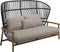 Gloster Fern High Back 2-Seater Sofa - Canapé 2 places Haut dossier Meteor / Raven Grade D (ST) Dot Oyster 0117 